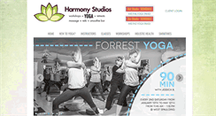 Desktop Screenshot of harmonyyogastudios.com